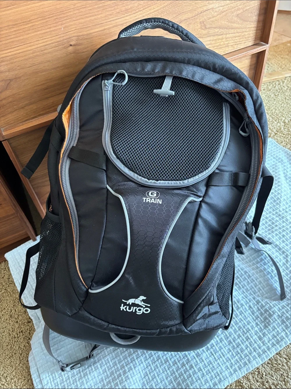 Kurgo G-Train K9 Dog Carrier Backpack Black Holds Up To 25 lbs.